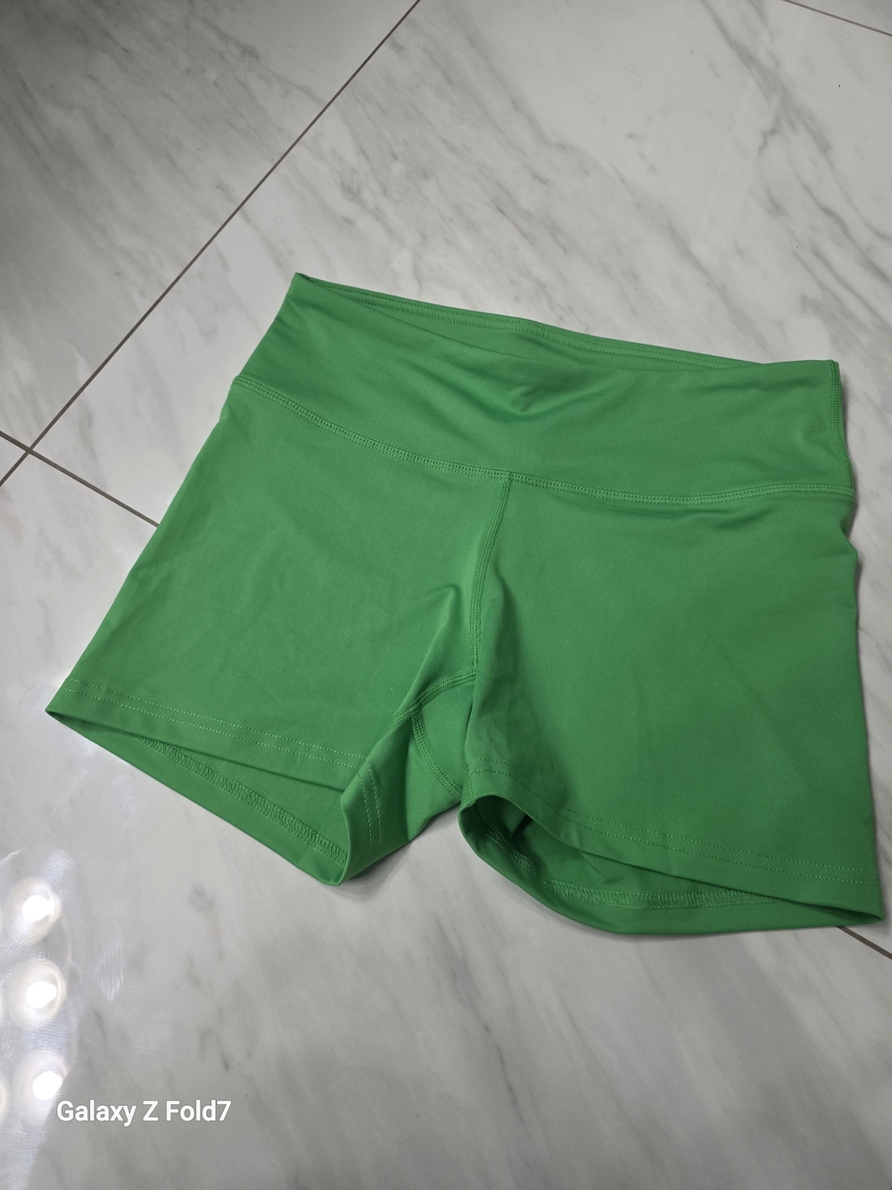 Women’s High-Rise Green Active Shorts